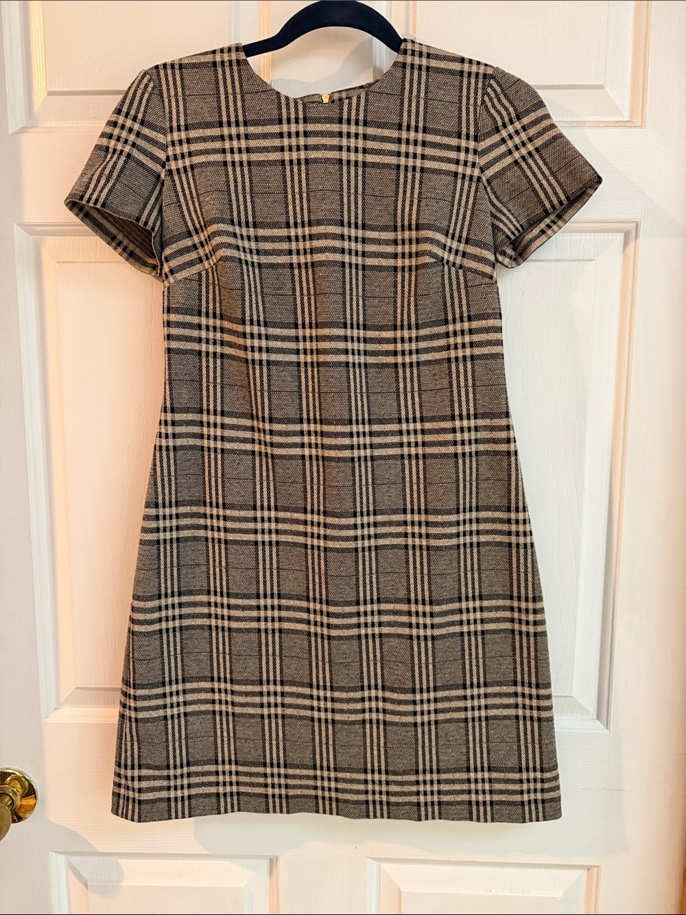 Calvin Klein Brown Plaid Mini Dress